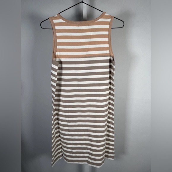 REVOLVE Z Supply NWT Aya Stripped Knee-Length Dress In Washed Taupe Color. Large - Picture 5 of 16